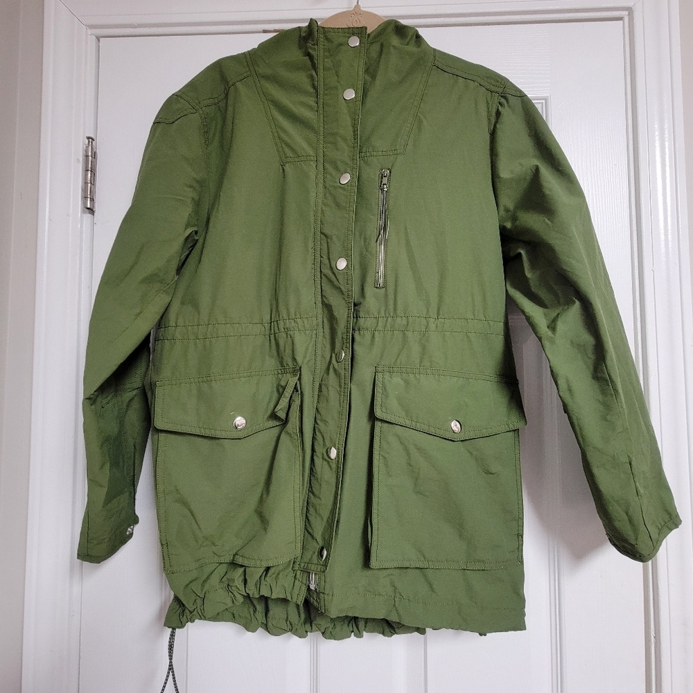 J.crew Relaxed Perfect Lightweight Jacket In Laurel Green Size Small. - Picture 8 of 13